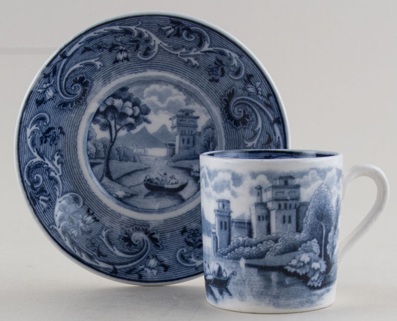 Coffee Can and Saucer c1920s